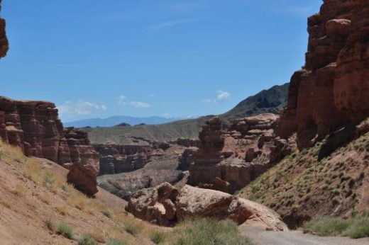 The Charyn Canyon is a delightful stop along your drive