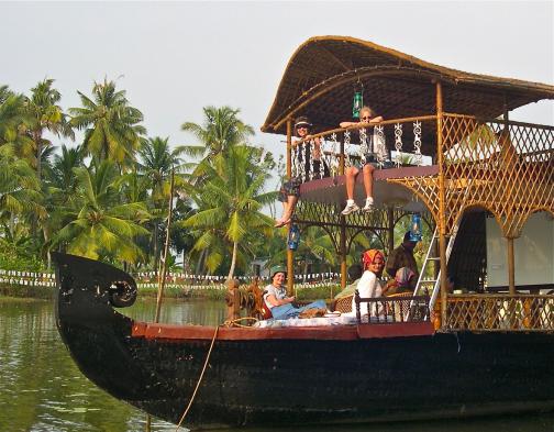 Explore the backwaters on a houseboat