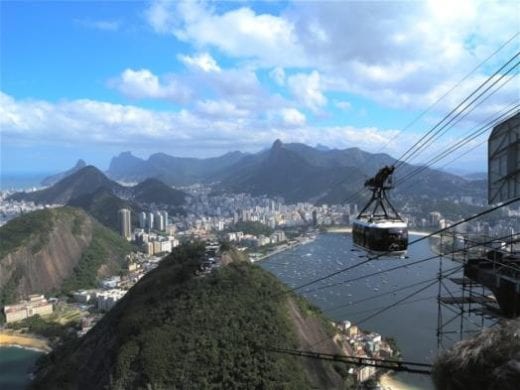 Take a cable car to the top of Sugarloaf