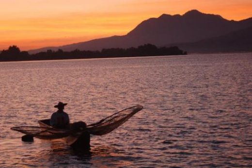 The shores of Lake Patzcuaro