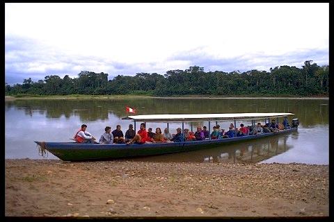 The world's longest motorized canoes
