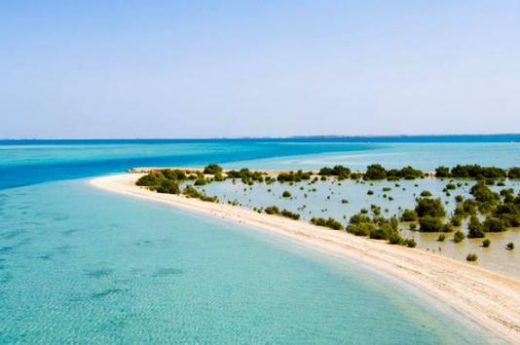 Pristine coastline of the islands