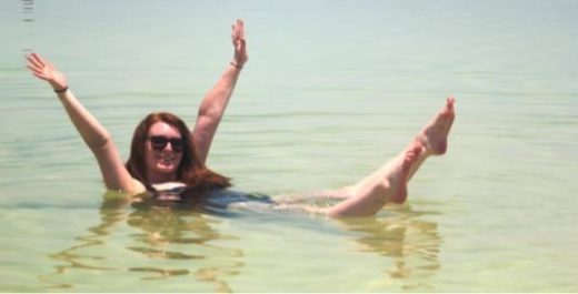 Float effortlessly in the highy salinated Dead Sea (photo by Katie Dochen)