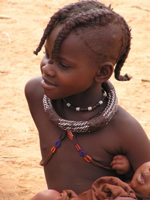 Make new friends with Himba villagers