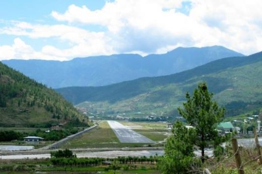 You'll fly into Paro