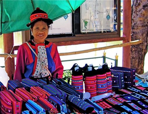 Lisu woman at night market