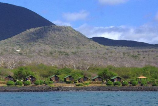 Settle into Floreana Lava Lodge right on the water