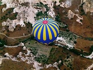 Hot air balloon ride over the Cappadocia region