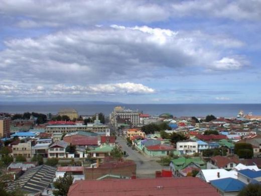 Punta Arenas with the Straits of Magellan beyond (used with permission