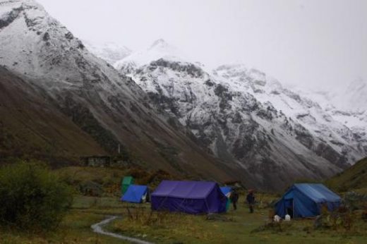 Relax in camp after a full day of trekking