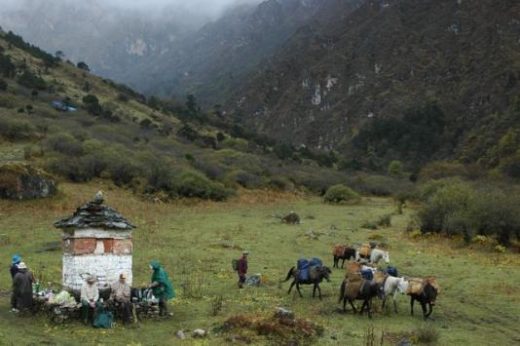 You'll see the summer homes of yak herders high in the mountains