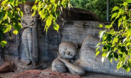 Reclining Buddha at Gal Vihara Rock Temple