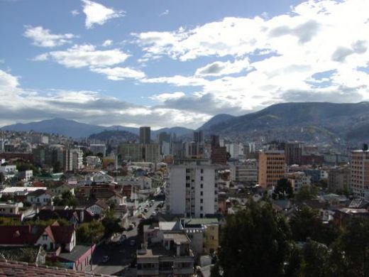 View of Quito and surrounding mountains