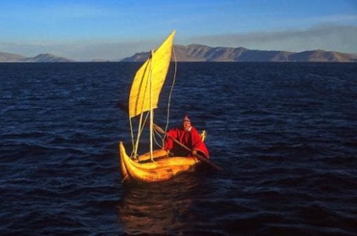 Reedboat at Lake Titicaca