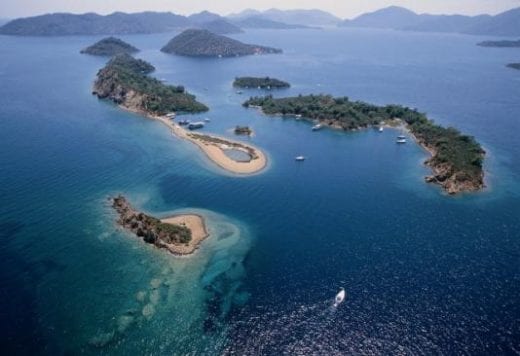 Aerial view of the Turquoise coast