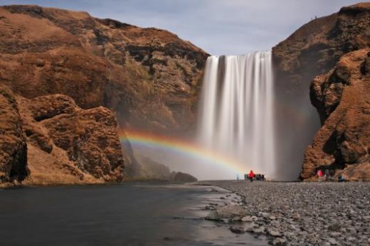 Skogafoss and a rainbow