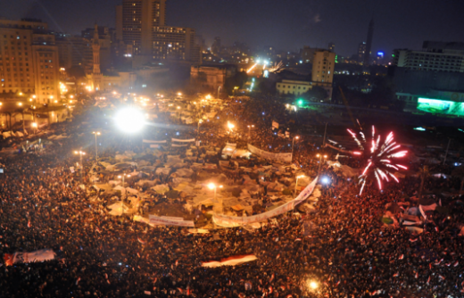 Tahrir Square on 11 February 2011 (photo by Jonathan Rashad)