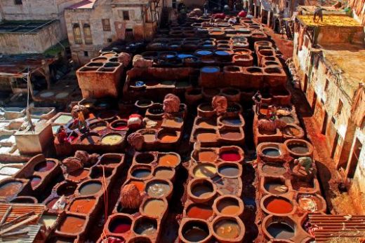 The tannery is an iconic sight in Fes