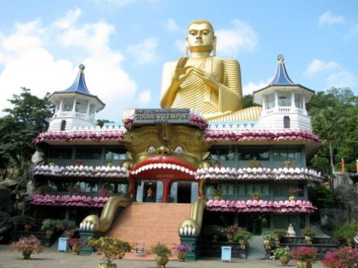 One of the many Buddhist temples in Sri Lanka