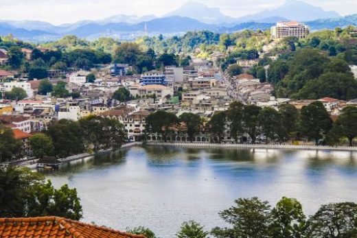 Kandy town from a viewpoint