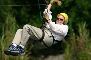 Zip-lining is a favorite in Costa Rica