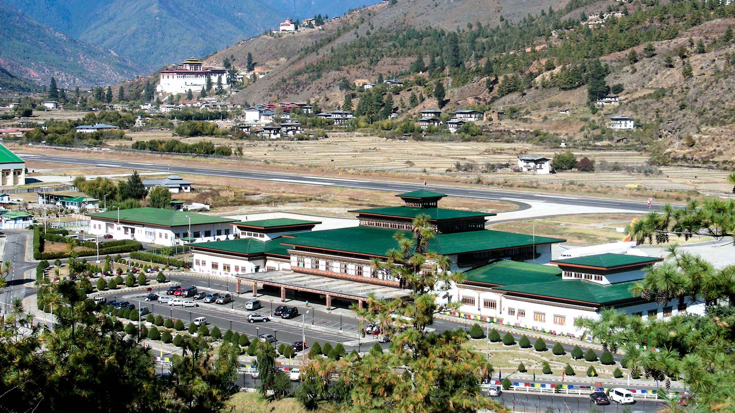 Bhutan valley town