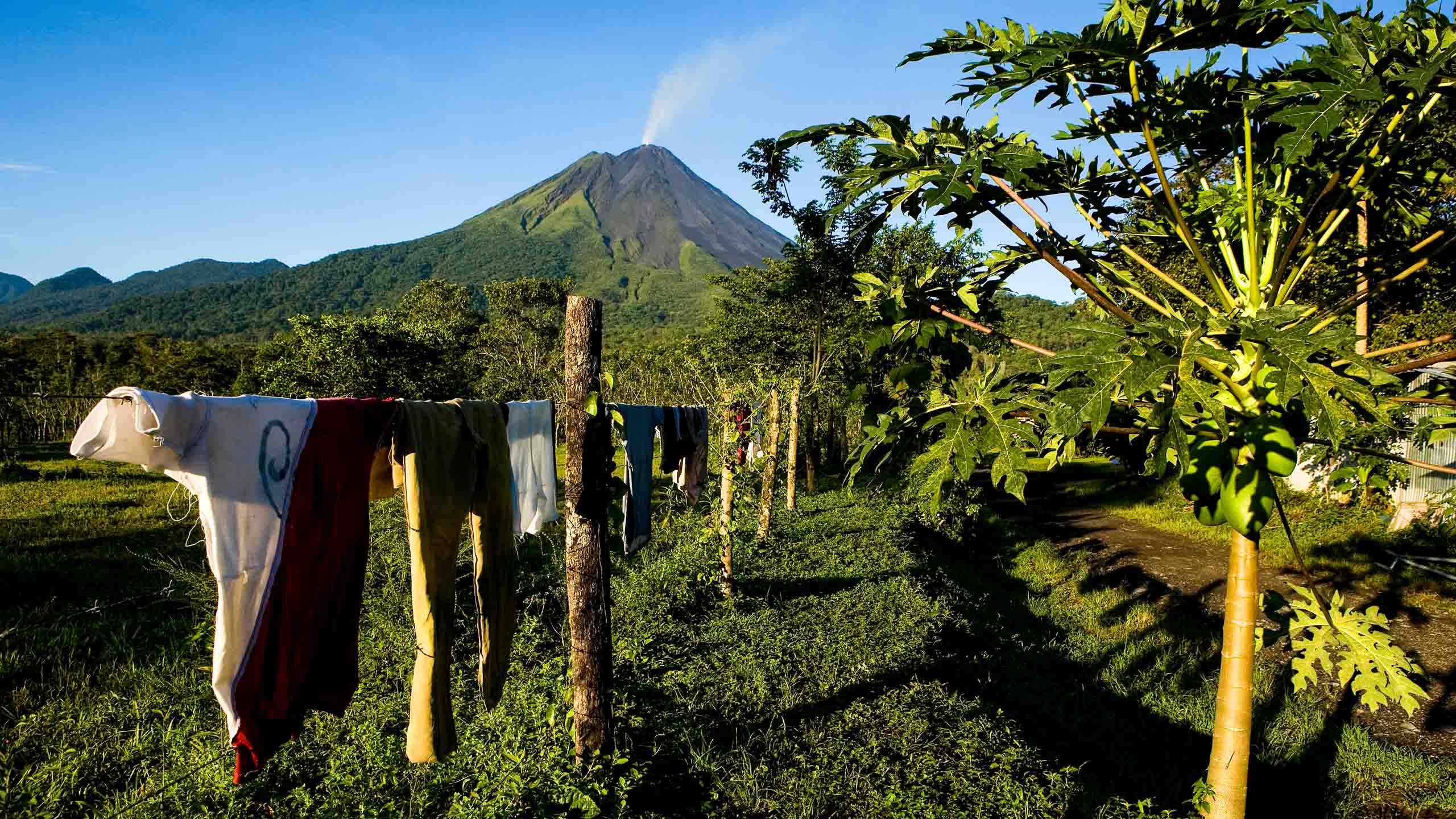 Volcano in the distance