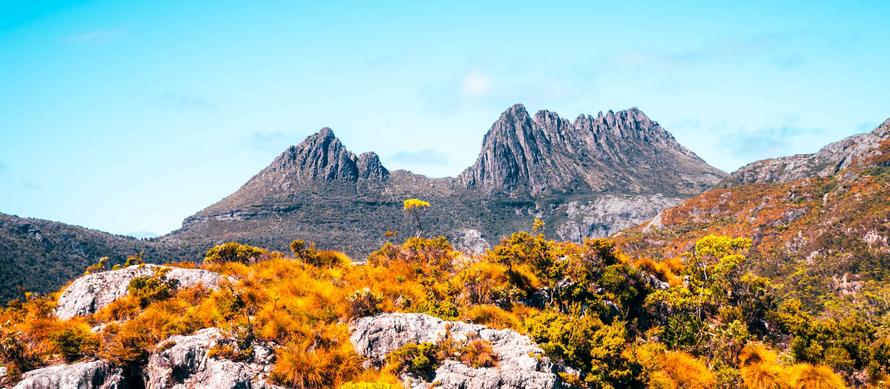 Long view of Cradle Mountain, Tasmania