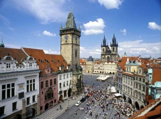 View of the center of Prague