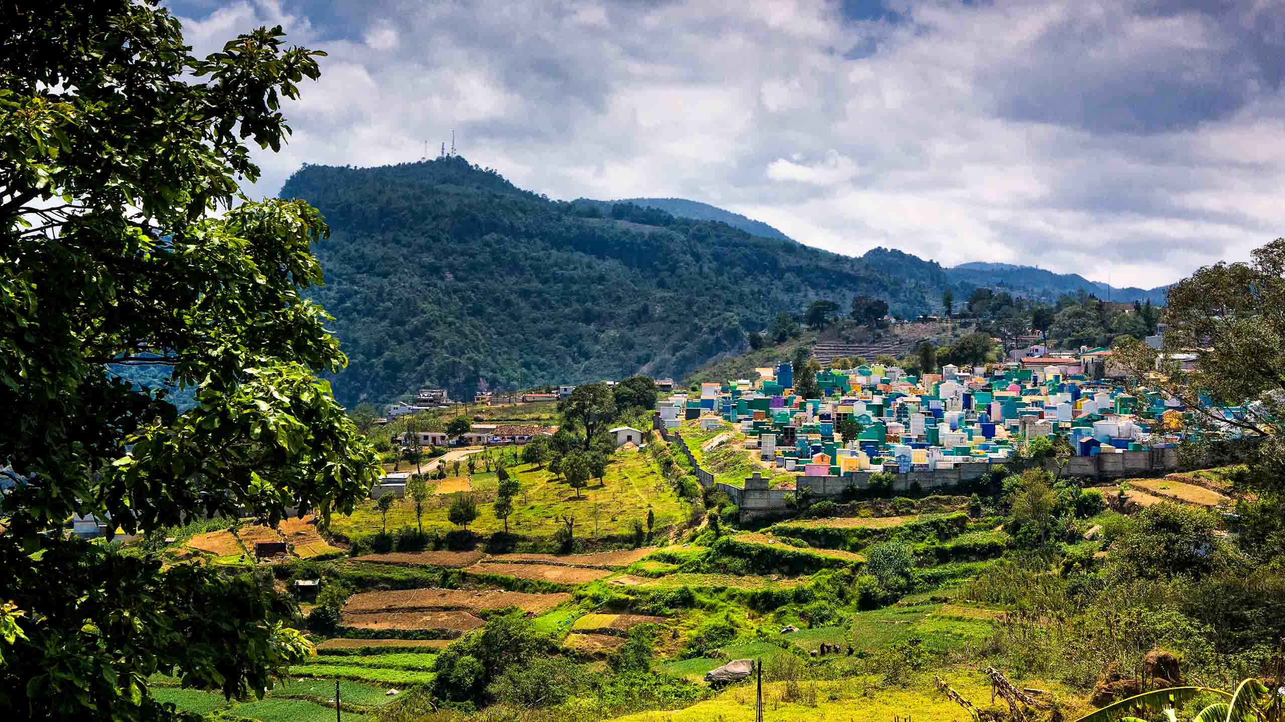 Hillside village in Guatemala