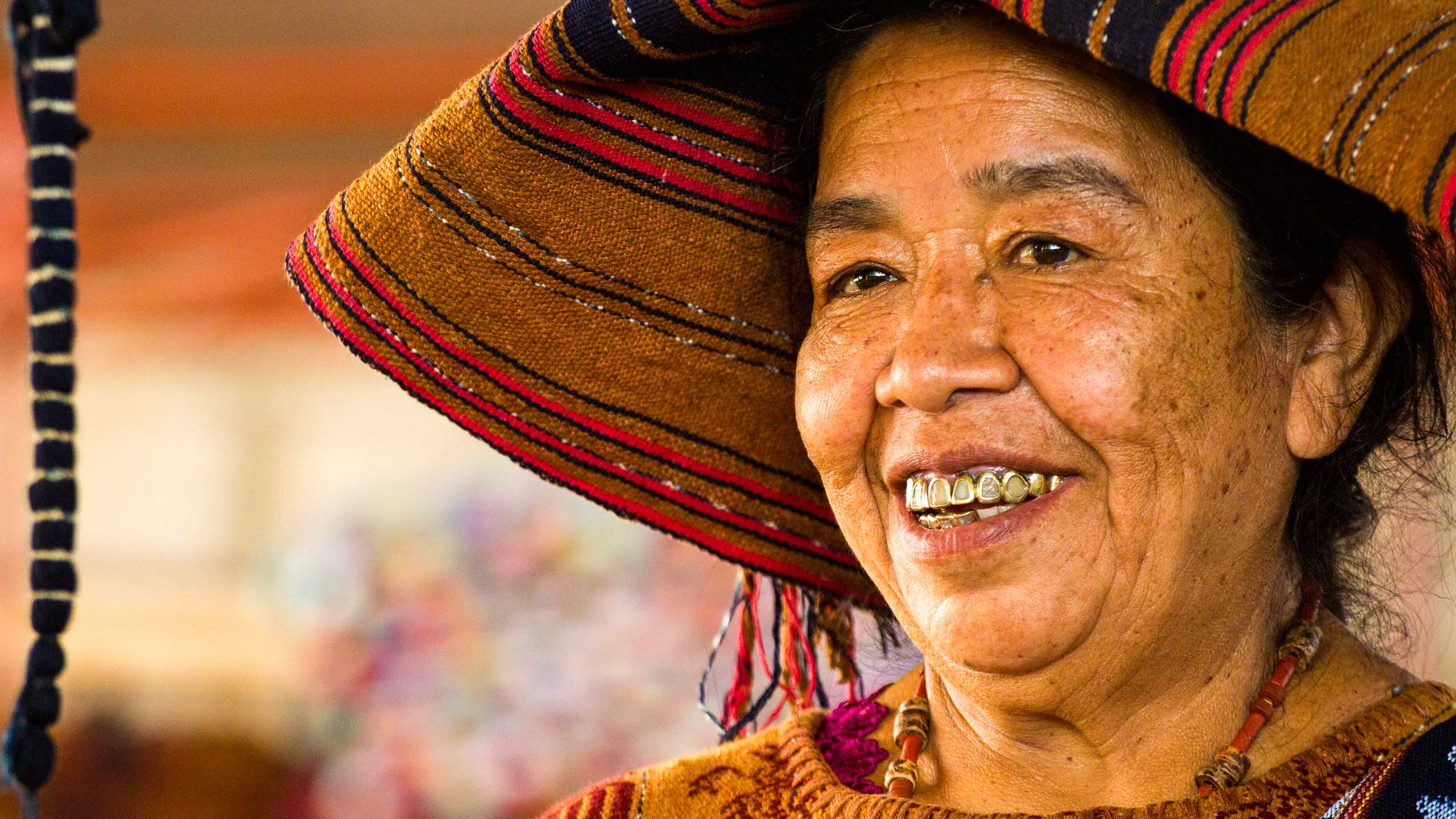 Smiling Guatemalan woman