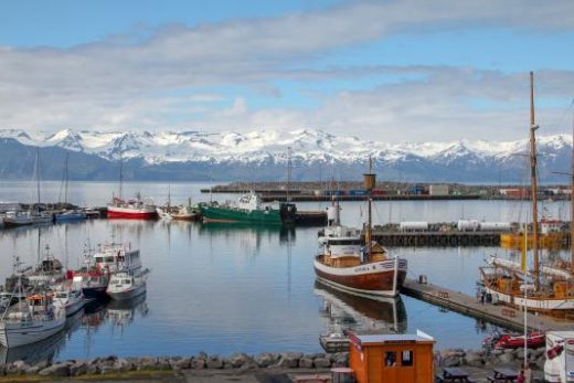 Charming Husavik port