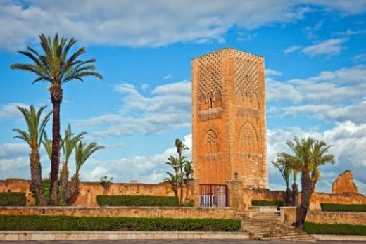 Hassan Tower in Rabat Morocco Africa