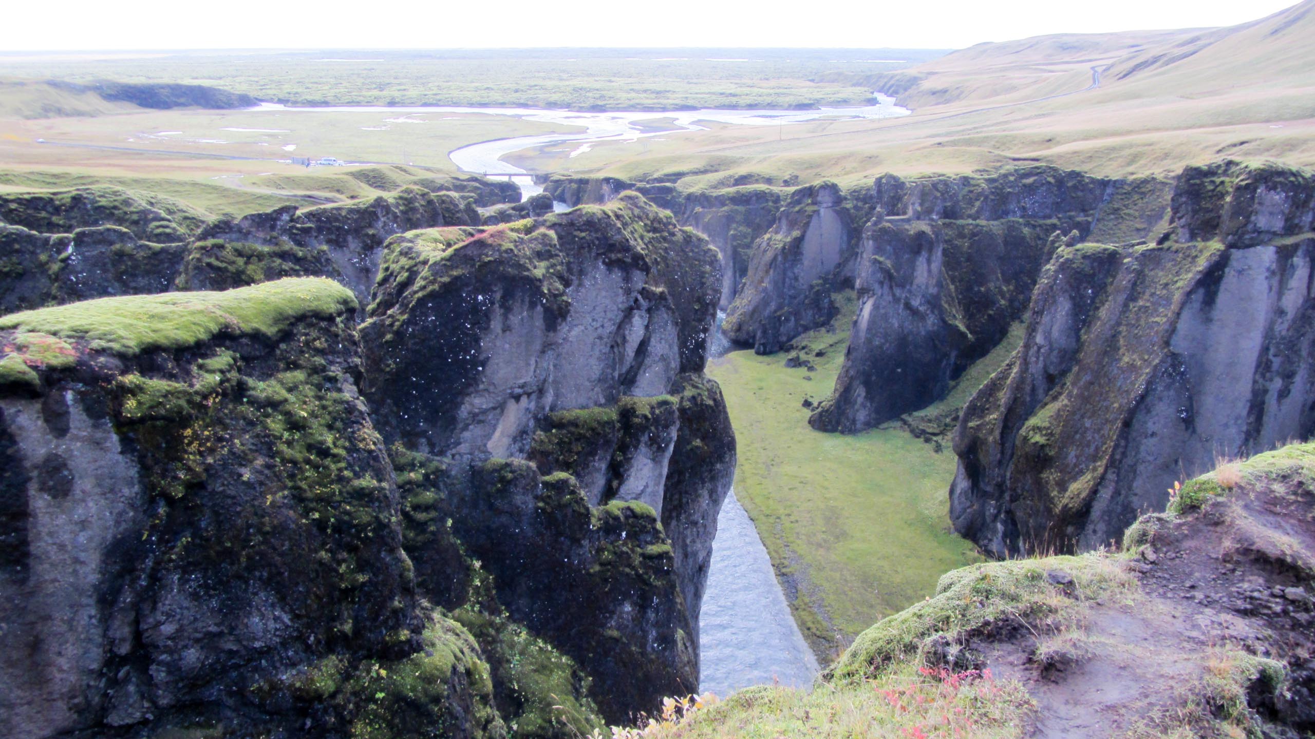 Fjord cuts through Iceland landscape