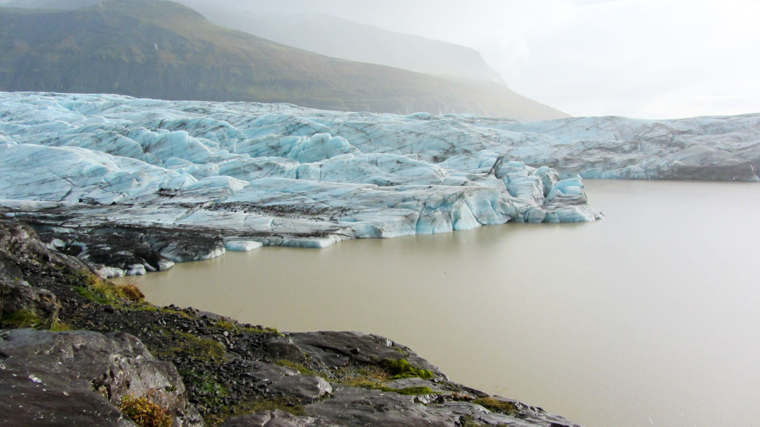 Iceland glacier near shore