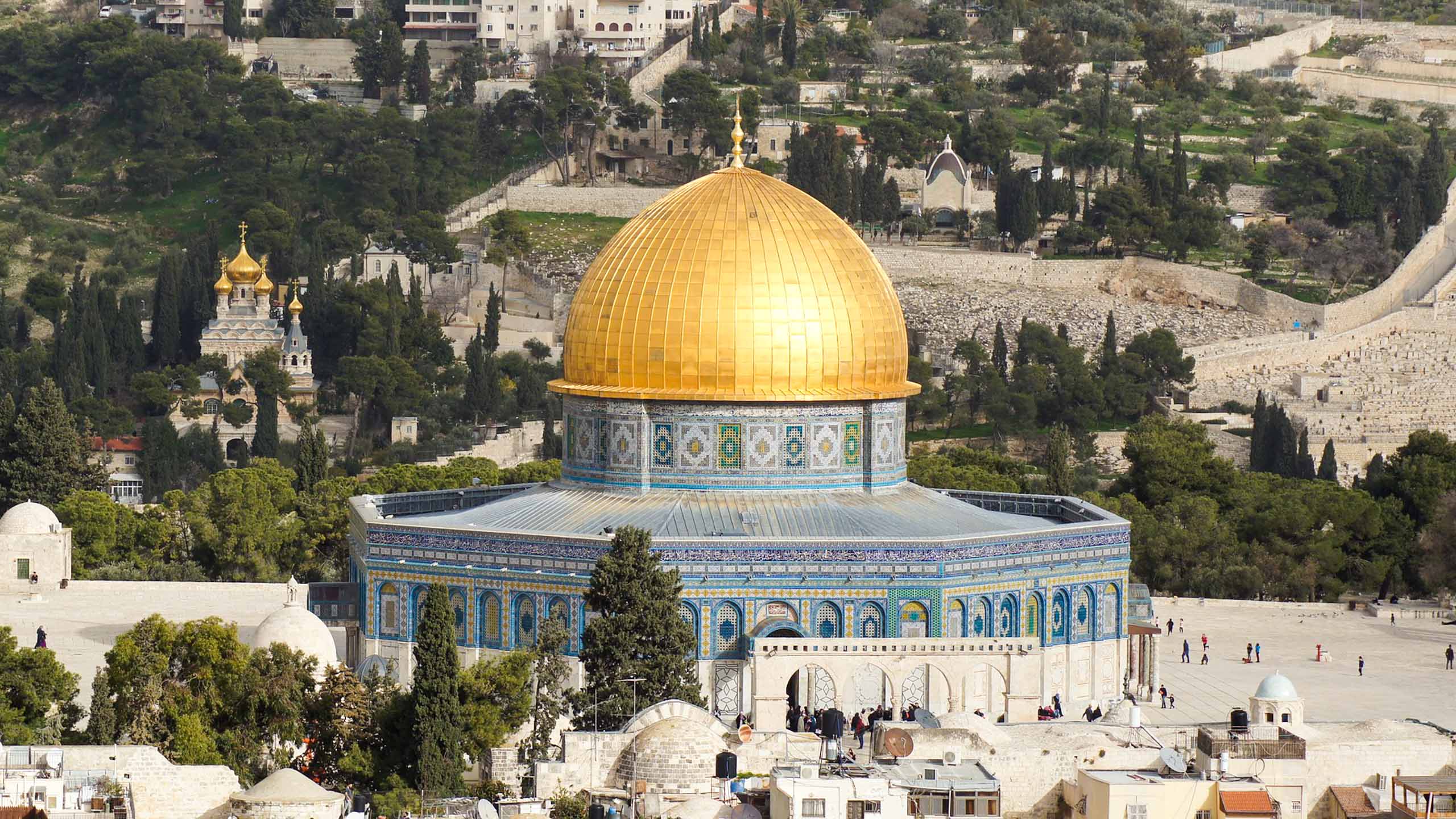 Golden dome in Jerusalem, Israel