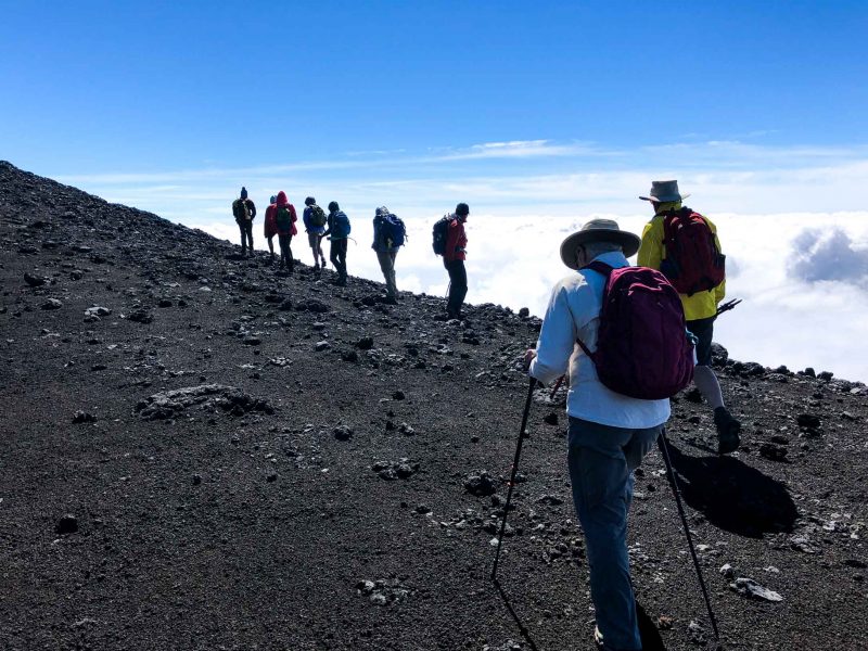 Group hikes in Italy