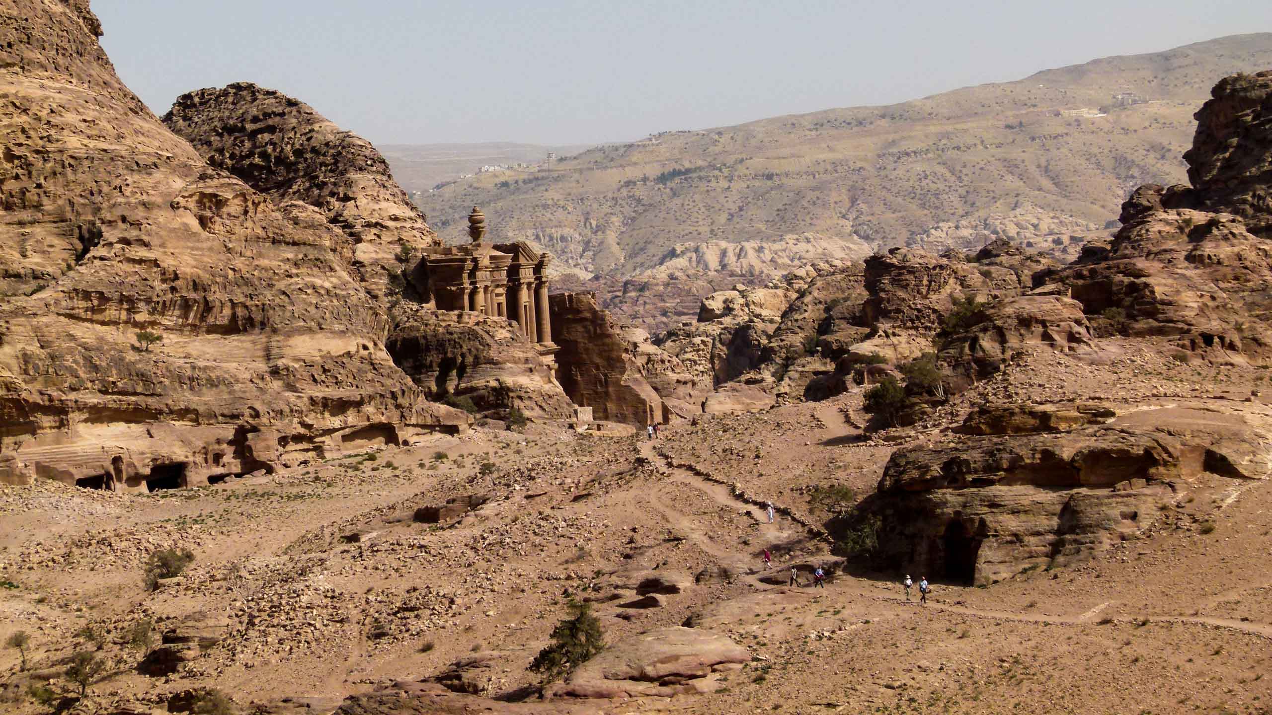 Aerial view of Jordan desert