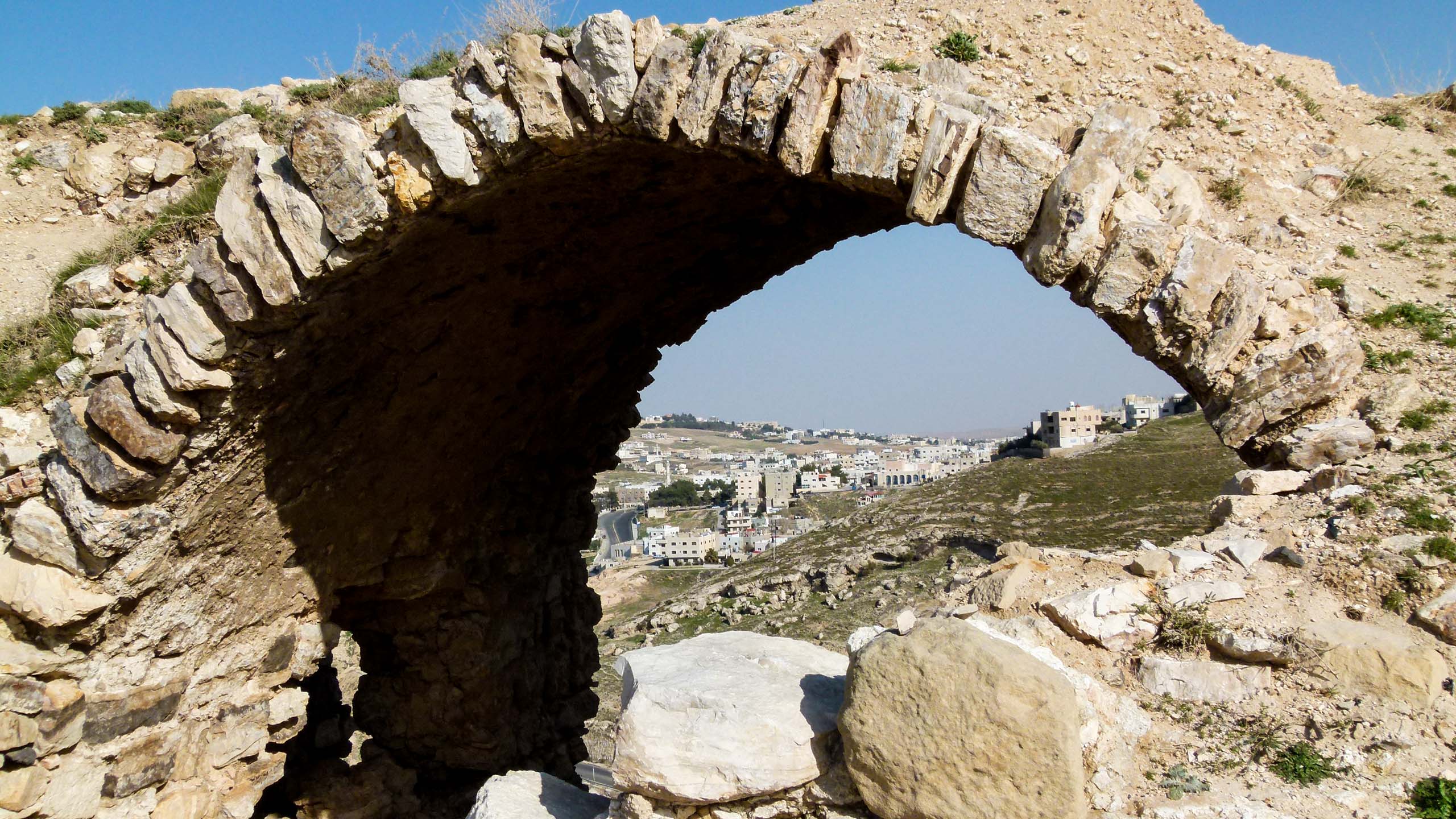 Rock archway in Jordan