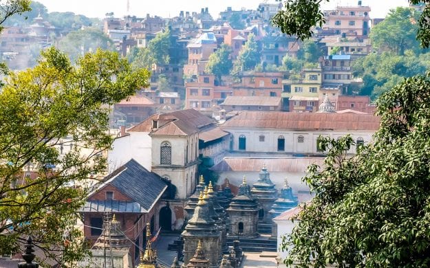 View over rooftops of Kathmandu, Nepal