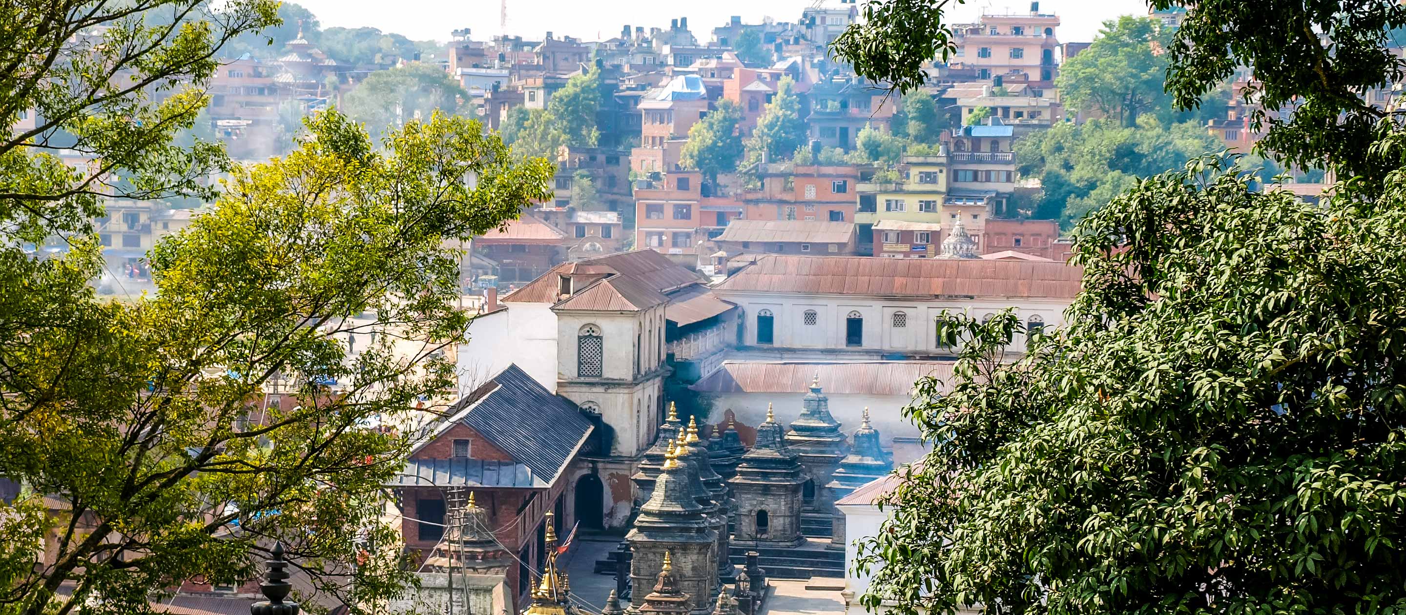 View over rooftops of Kathmandu, Nepal