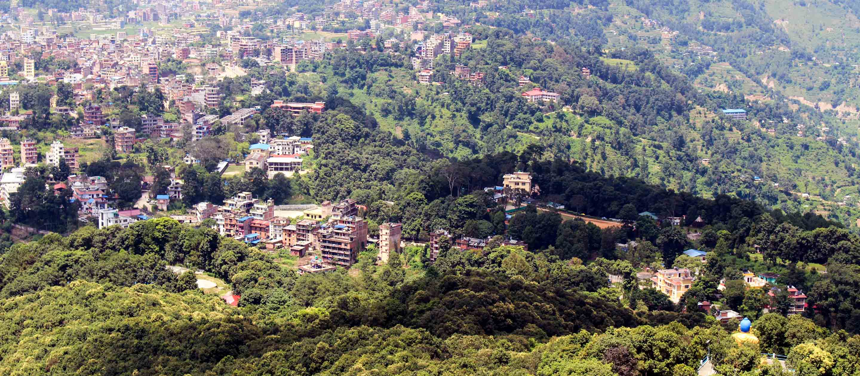 View over Kathmandu Valley from Dhulikhel, Nepal