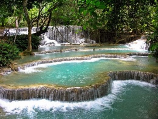 The Kuang Si Falls are an idyllic retreat