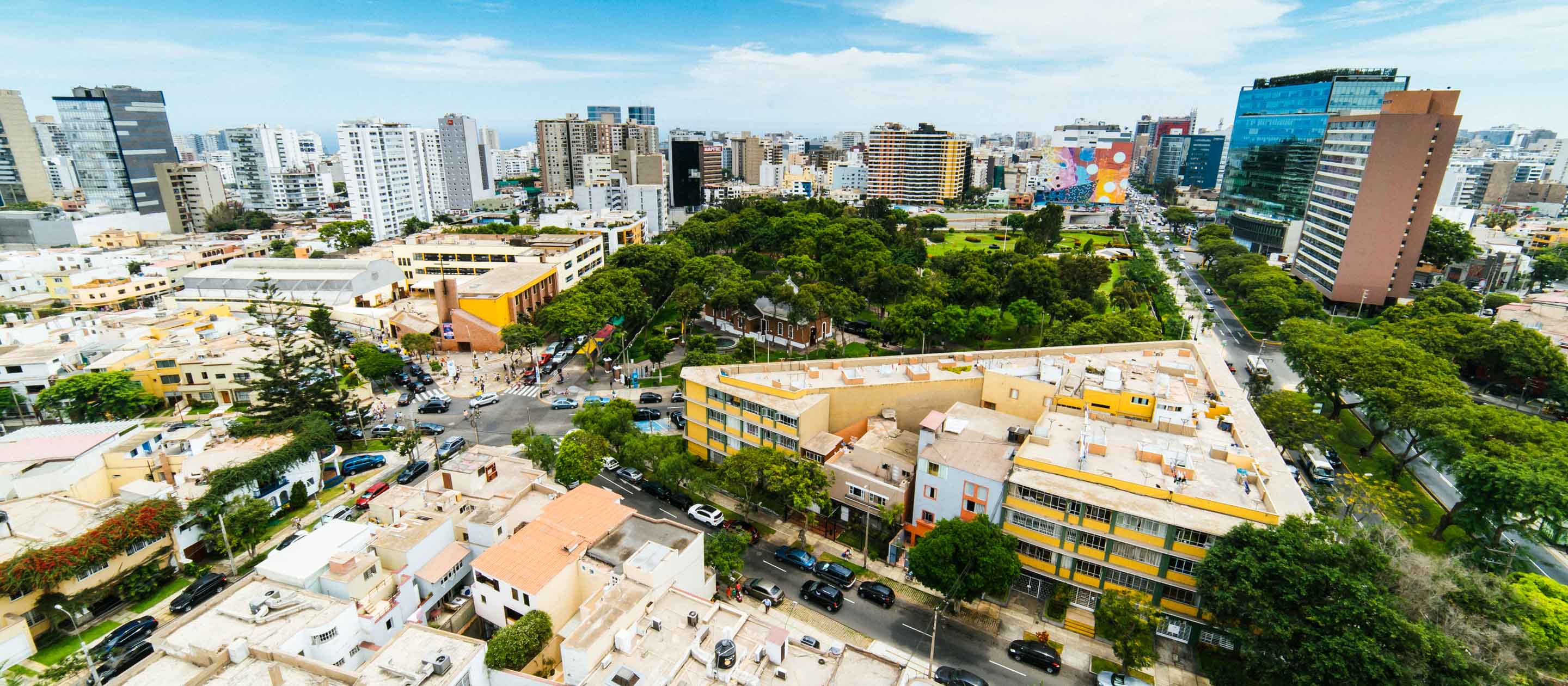 Aerial view of Lima, Peru