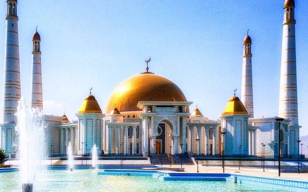 Mosque in Ashgabat, Turkmenistan