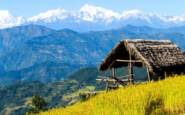 Hut near Mount Everest in Nepal