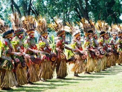 Sing-sing group during Mt. Hagen Show