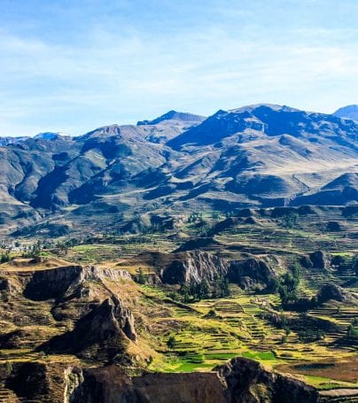 View over Colca Canyon in Peru
