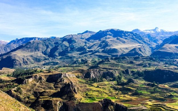 View over Colca Canyon in Peru