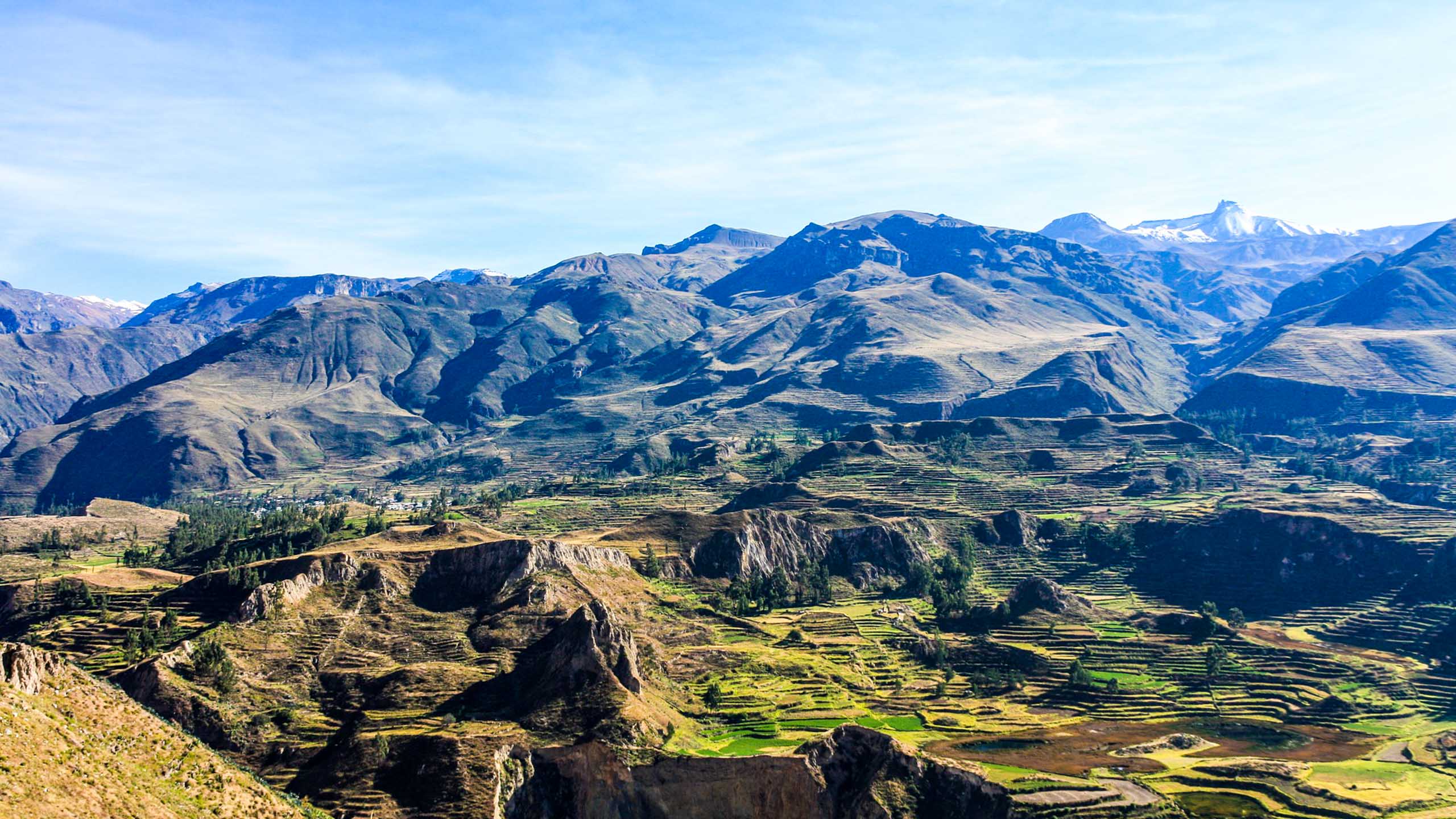 View over Colca Canyon in Peru